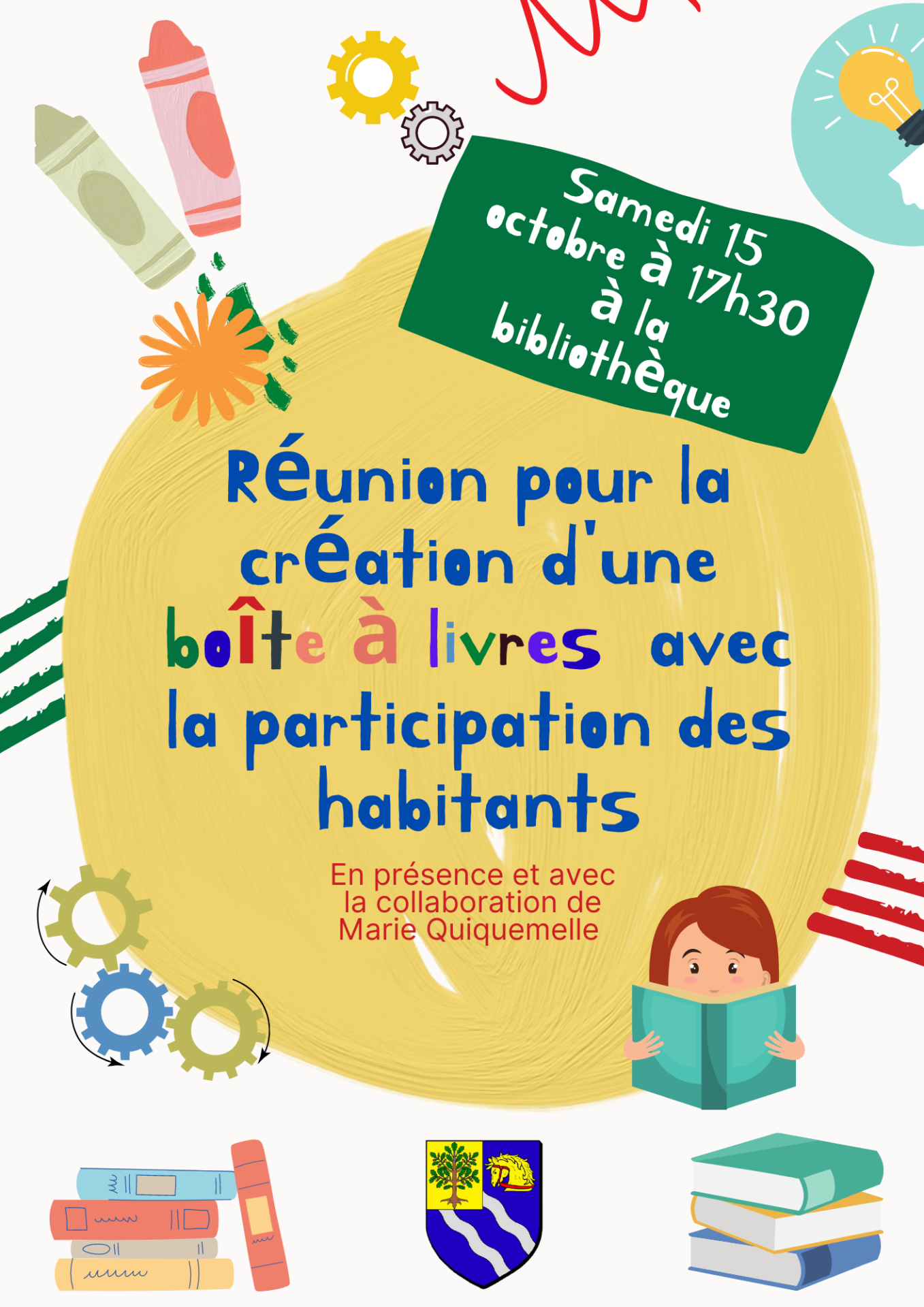 affiche création boîte à livres