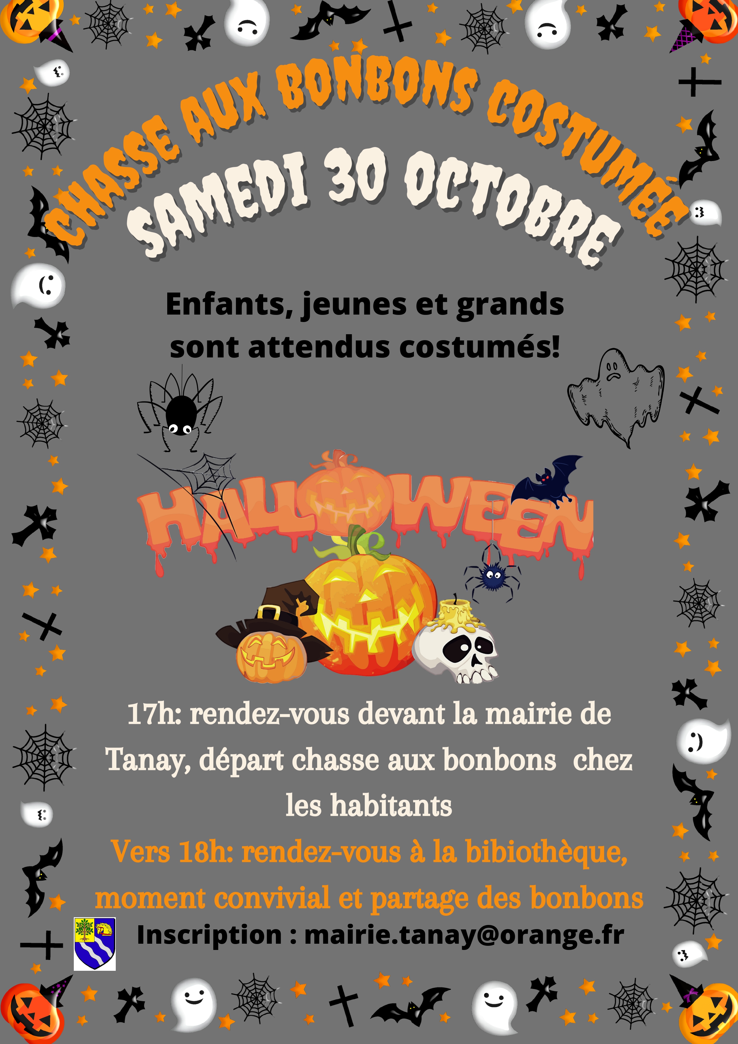 affiche halloween 30 octobre