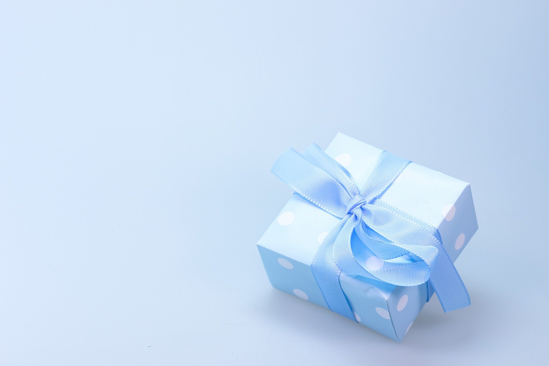 cadeau bleu